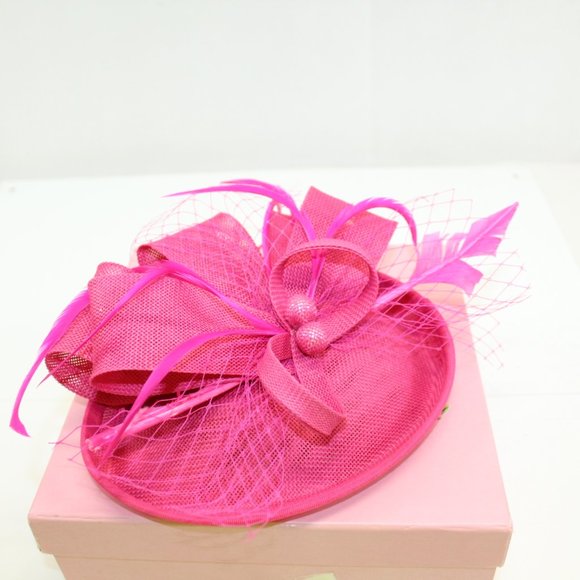 Accessories - New Pink Tea Party Hat Fascinator Wedding Kentucky Derby
